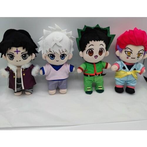 HUNTER X HUNTER Plushie Killua Irumi Hisoka Kulolo Plush Doll Body Figure Display Toy With Clothes Outfit 20cm Cosplay Gift