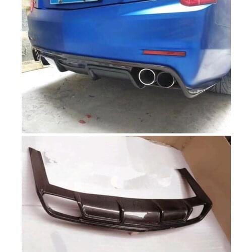 Carbon Fiber Car Rear Trunk Lip Bumper Diffuser Protector Cover Fits For Cadillac CTS 2014 2015 2016