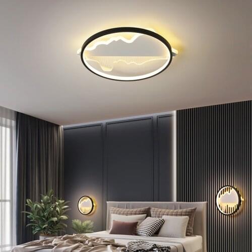 Simple Modern Led Ceiling Lamp Living Room Bedroom Study Dining Home Indoor Lighting Decorative Chandeliers Brightnes Dimmable