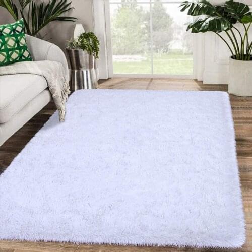 Fluffy Rug Carpets Soft Shaggy Area Rug Indoor Floor Rugs for Kids Room Bedroom Living Room Carpet Home Decor Mat Bedside Rug