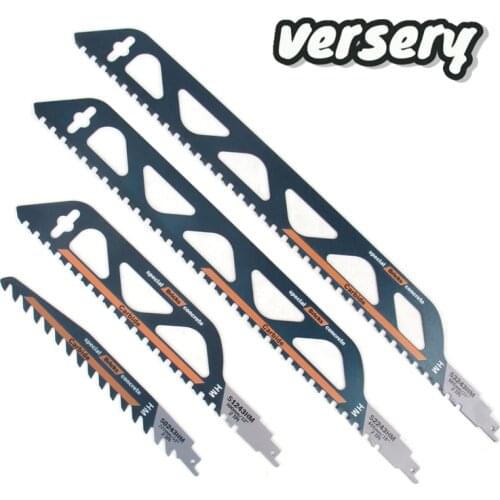 Free Shipping 1PC 225/300/455/505mm Tungsten Carbide Alloy Reciprocating Saw Blades Saber Saw For Aerated Cement Bricks Concrete