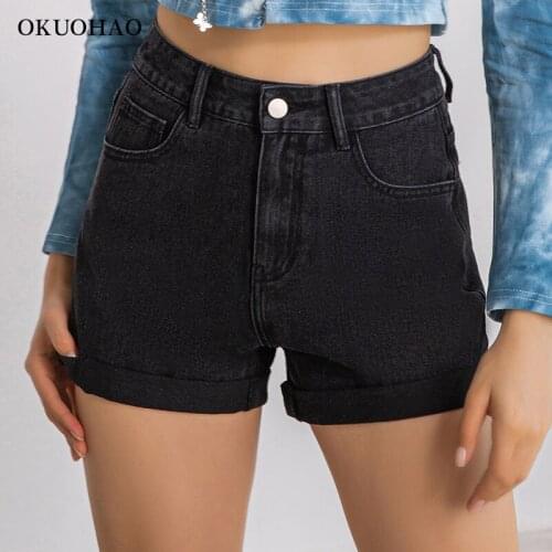 Womens plus size fashion 2021 new casual slim jeans short washed sexy women summer cotton shorts high waist ladies denim shorts
