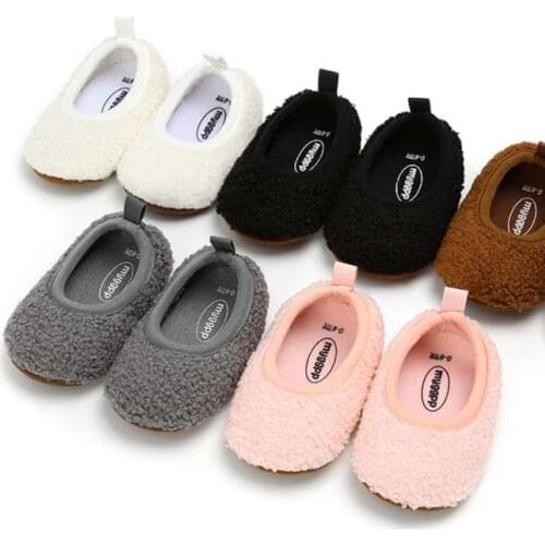 Newborn Warm Prewalkers Baby Boots Winter Baby Girls Shoes Fur Snow First WalkersSoft Sole No-slip Toddler Shoes