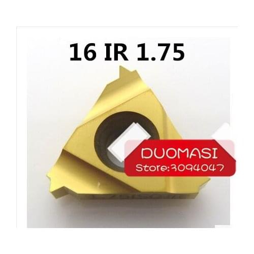 16 IR 1.75 ISO ,Indexable Tungsten Carbide Threading Lathe Inserts for Threaded Lathe Holder,thread turning tool holders