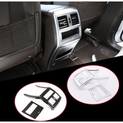 2Pcs ABS Car Rear Row Air Conditioning Vent Frame Trim For Mercedes Benz GLE Class GLS GL ML320 350 400 2013-2019 Accessories