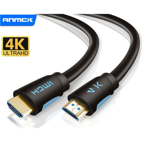 Anmck 4K HDMI Cable HDMI 2.0 Ultra HD Audio Wire For Mi Box TV Box PS5 Projector Laptops 8k HDMI Splitter Digital Cord V2.1