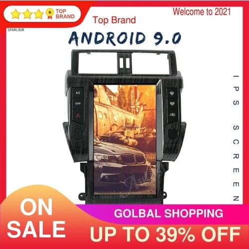 Tesla Style Android 9.0 Car Multimedia Player GPS Navigation For TOYOTA LAND CRUISER Prado 150 2014-2017 Headunit Auto Radio PX6