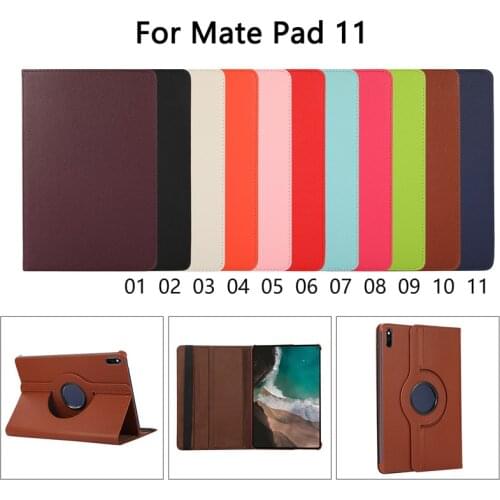 Tablet Funda for Huawei Matepad 11 Case PU Leather Protective Cover for Coque Huawei MatePad 11 2021 Case Stand Rotation Cover