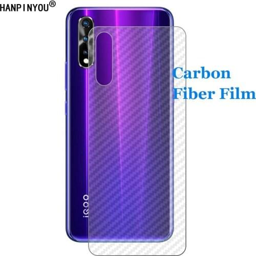 For vivo S1 (Helio P65) Y7s iQOO NEO Z5 V17NEO 6.38" 3D Anti-fingerprint Ultra Thin Carbon Fiber Back Film Rear Screen Protector