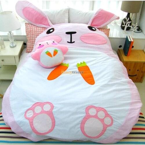 Fancytrader 195cm X 165cm Giant Plush Stuffed Double Size Rabbit Bunny Tatami Bed Mattress, Nice Gift, Free Shipping FT50662