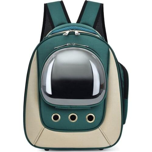Oxford Breathable Dog Backpack Cats Bag Pet Space Capsule Cat Backpack Kitten Travel Double Shoulder Bags For Small Pets