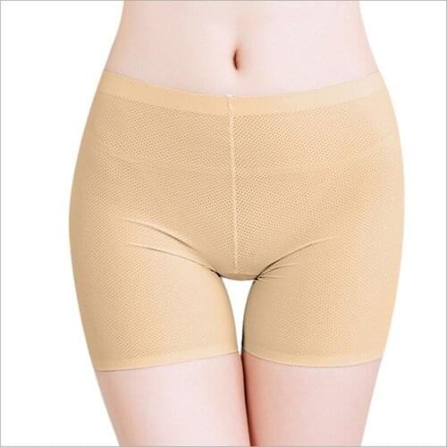 Short Pants Women Shaper Bottom Panties Hollow Out Breathable Underwear Hip Enhancer Pants Brief Safety Panties Butt Enhancer