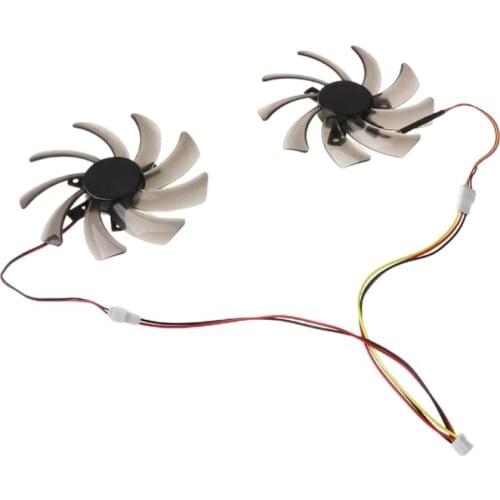 2Pcs 95MM T129215SM 3Pin Cooler Fan Replacement for Gigabyte 7850 Radon R9 270 GTX 670 650 660Ti 550 Graphics Card Cooling Fan