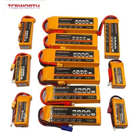 RC LiPo Battery 3S 11.1V 900mAh 2200mAh 2800mAh 3300mAh 4200mAh 5200mAh 30C 40C For RC Airplane Drone Helicopter Car Toy 3S LiPo