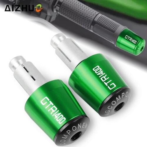 Motorcycle Hand Bar End Handle Grips End Hand Cap 7/8"22mm For KAWASAKI GTR1400/CONCOURS GTR 1400 2007-2016 2015 2014 2013