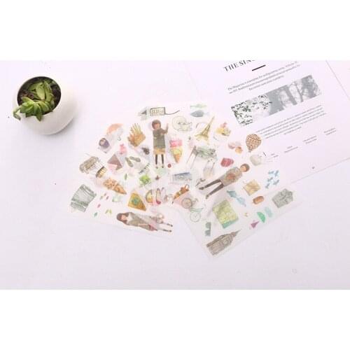 6pcs Lovely girl life paper sticker Organizer Calendar Diary Book Planner Scrapbook Decoration Diary Sticker papeleria