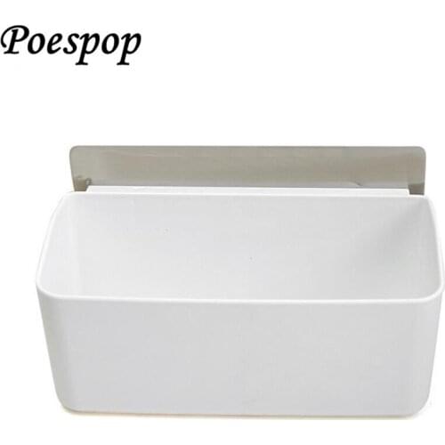 POSEPOP Wall Mount Bathroom Corner Shelf Powerful Suction Plastic Shower Basket Kitchen Wall Rack Shower Room Holders no drill