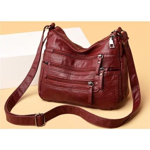 New Shoulder Crossbody Bags for Women High Quality Pu Leather Messenger Bag for Girls 2021 Female Purse And Handbags