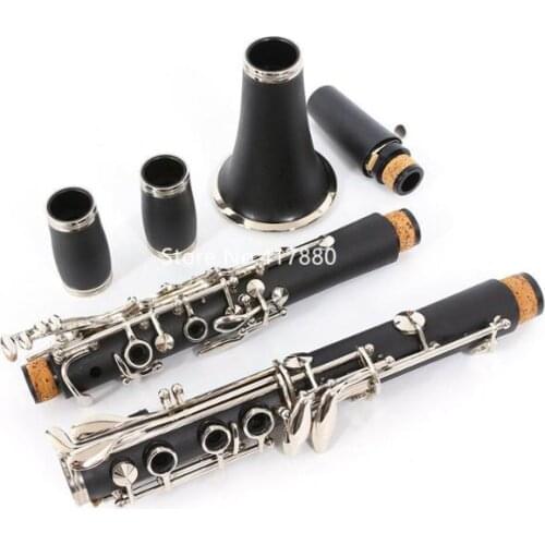 Advanced New A key clarinet Good material and sound 17 Keys Ebony Wood or Bakelite Musical Instruments With Case Mouthpiece