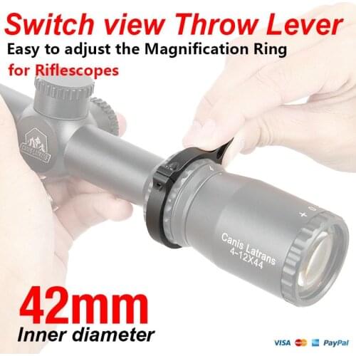 Canis Latrans Hunting gun accessories Tactical scopes switch ring Inner 42mm Switch view Throw Lever for Riflescopes GZ33-0132B