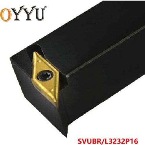 OYYU Lathe Cutter Arbor SVUBR3232P16 Turning Toolholder CNC Cutting Shank SVUBL3232P16 use VBMT16 Carbide Inserts Tools