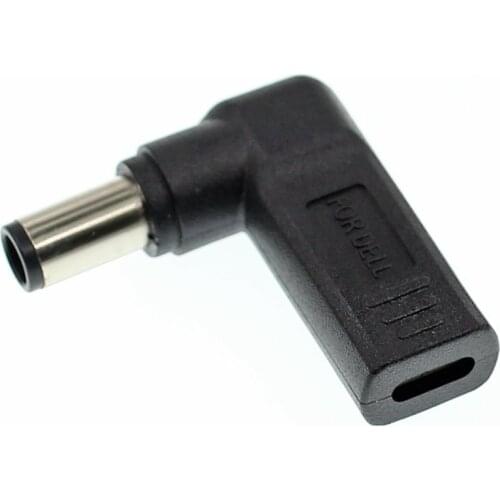 PD Charger Connector Type-C To 7.4x5.0 7.4*5.0mm DC Tip Converter For DELL Notebook 19.5v 20v Laptop adaptor