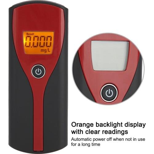 SOONHUA Professional Digital Breath Alcohol Tester Breathalyzer LCD Display Alcohol Breath Tester Alcohol Detector
