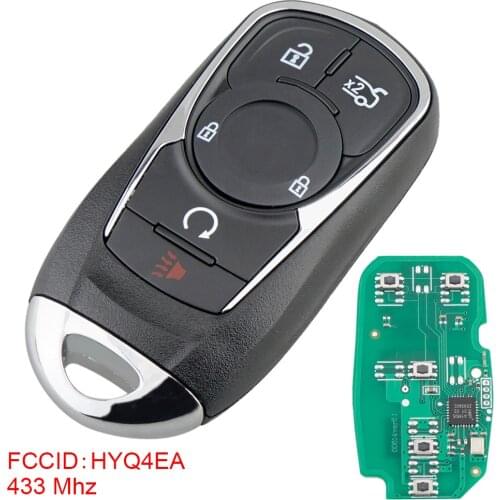 433MHz Remote Smart Car Key Fob with ID46 Chip HYQ4EA Keyless Entry Transmitter Automobile Key for Buick Lacrosse 2017 2018 2019
