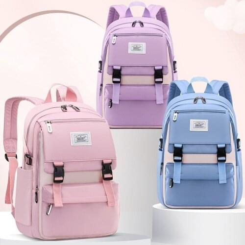Fashion School Bags Teenager Girls Backpack Women Waterproof Nylon Schoolbag for Girls Bagpack 2021 New Mochilas