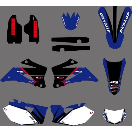 Blue New Style TEAM GRAPHICS & BACKGROUNDS DECALS STICKERS Kits For Yamaha WR250F 2007-2013 WR450F 2007-2011 WRF 250 450