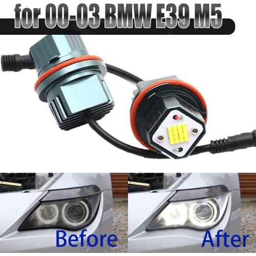 160W Top Quality White Color LED Angel Eye Halo for 00-03 BMW 5-series E39 M5 Lifetime Warranty