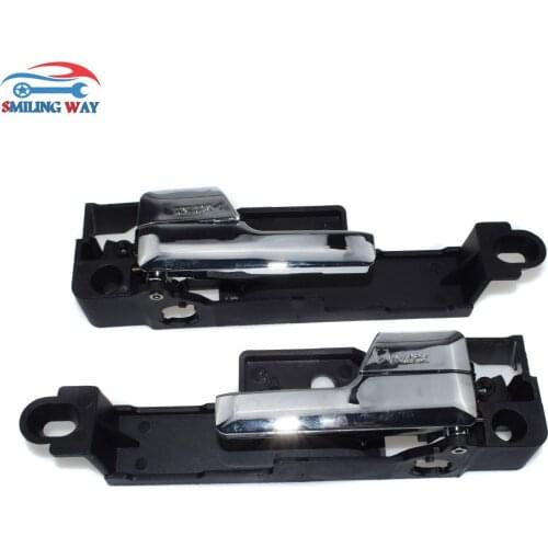 SMILING WAY 2pcs Front Rear Right + Left Chrome Inside Interior Door Handle For Ford Fusion , Mercury Milan , Lincoln MKZ Zephyr