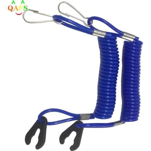 2Pcs Safety Tether Jet Ski Safety Lanyard Tether Cord Boat Outboard Engine Safety Tether Kill Switch