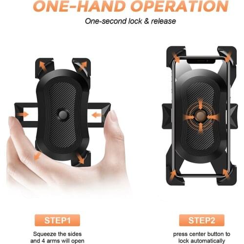 2021 Universal Bike Phone Holder,Motorcycle Bicycle Phone Holder Handlebar Stand Mount Bracket Mount Phone Holder For iPhone Sam