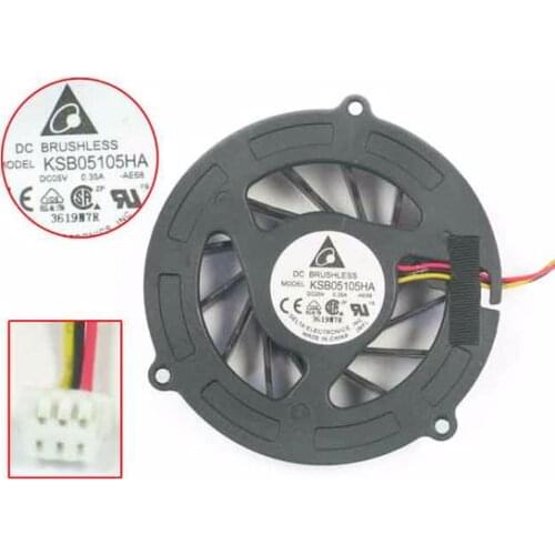 Delta Electronics KSB05105HA -AE68 5V 0.35A 3wire Server Cooler Fan