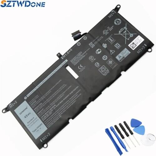 SZTWDONE HK6N5 New Laptop Battery for DELL Inspiron 13-5390 XPS 9370 XPS 9380 DXGH8 p82g 7.6V 45WH