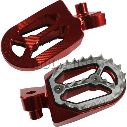 Motorcycle Aluminum Footpegs Rests Footrest For Yamaha YZ250 YZ 250 125 85 WR 250F 426F WR250F 450F YZ450F YZ250F Red