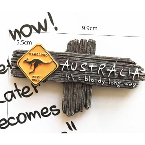 Australian 1 Pcs Creative Kangaroo 3D Fridge Magnets Arts And Crafts Refrigerator Magnetic Stickers Home Decoration Craft Gift