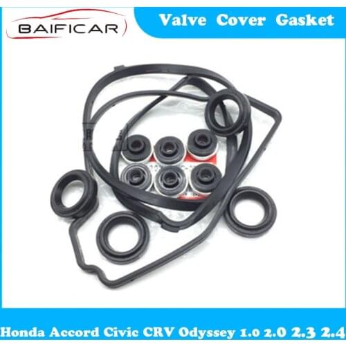 Baificar Brand New Genuine Valve Cover Gasket Oil Seal Repair Kit for Honda Accord Civic CRV Odyssey 1.0 2.0 2.3 2.4 3.0