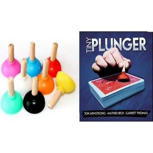 Free Shipping! Tiny Plunger 5pcs/Lot Yif Magic Show Close-Up Street Card Magic Tricks Magic Props,Only Gimmick