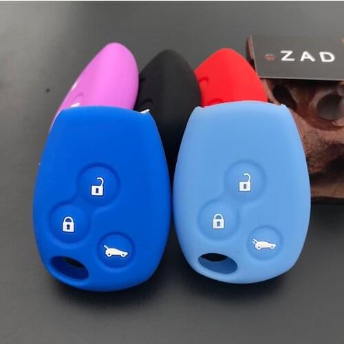 ZAD Silicone rubber 3button car key case cover for Benz Smart FORTWO Forfour ROADSTER Coupe Cabrio CITY remote key shell set