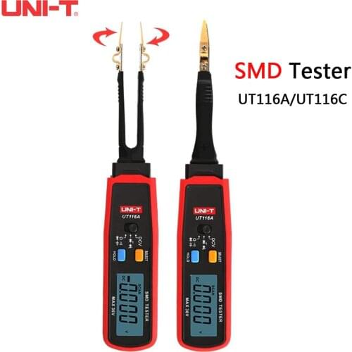UNI-T SMD Digital Multimeter UT116A UT116C Resistance Capacitance Diode (RCD) LED Zener DCV Continuity Battery Tester