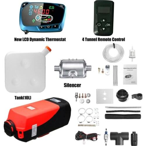 Car Heater 5KW 12V/24V Air Diesels Heater Parking Heater With Remote Control LCD Monitor For RV, Motorhome Trailer, Trucks, Boat