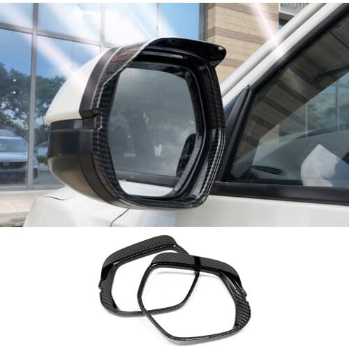 FOR Honda HR-V 2016-2020 carbon fiber exterior rear view mirror cover trim 2pcs Car modification Auto parts
