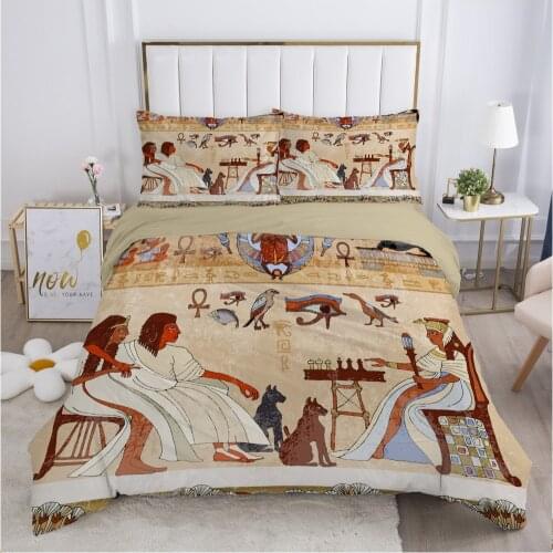 Egyptian Duvet cover Quilt/Blanket/Comfortable Case Double King Bedding 140x200 240x260 200x200 for Home khaki