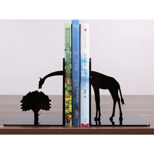 Arts crafts Creative giraffe metal thickening frame for students contracted board office established Bookends Book Bar Clip orna