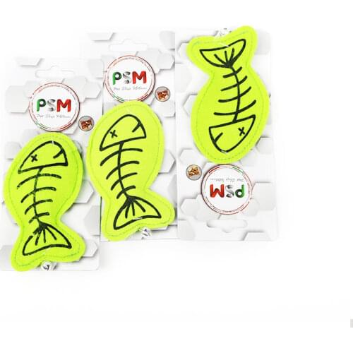 Cat toys simulation non-woven fabric filled with fish to make cat bite interactive toys including cat MINT