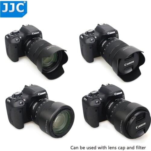 JJC Lens Hood for Canon EF-S 18-135mm f/3.5-5.6 is USM, RF 24-104mm F4 L IS USM Lens on Canon EOS R6 80D 77D 60D Replaces EW-73D