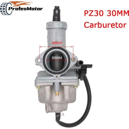 30mm Carb PZ30 Carburetor Power Jet Accelerating Pump carburador For 200cc 250cc Motocross Pit Dirt Bike ATV