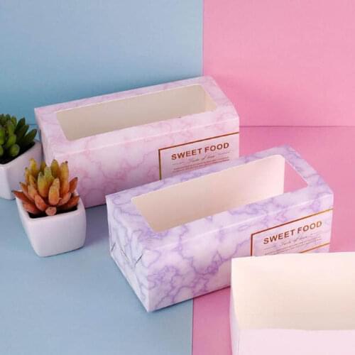 30pcs Creative Marble Pattern Paperboard Drawer Box Wedding Baking Gift Snack Cake Candy Packaging Boxes